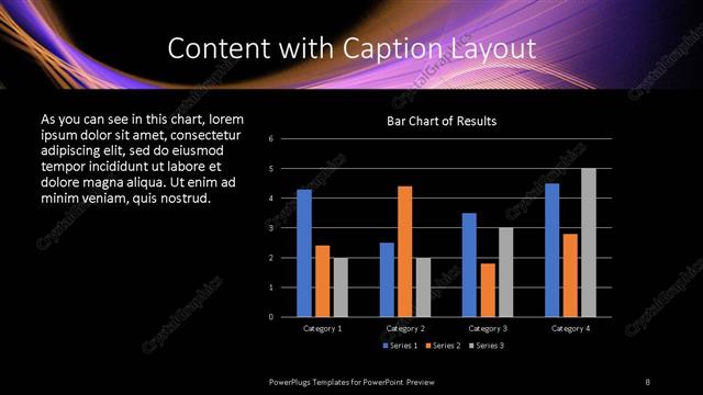 Content with Caption presentation slide layout