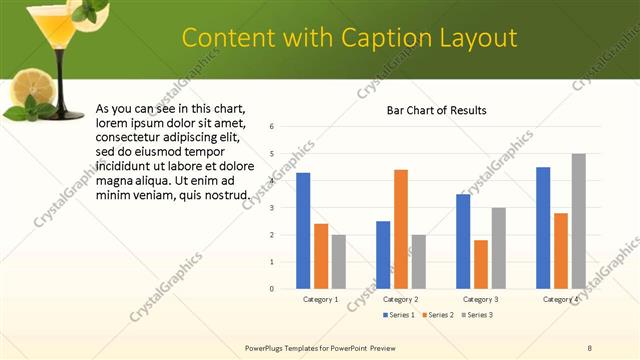 Content with Caption presentation slide layout