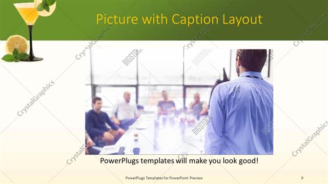 Picture with Caption presentation slide layout