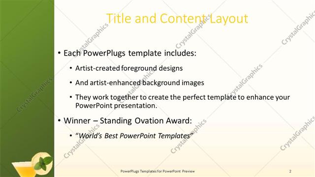 Title and Content presentation slide layout