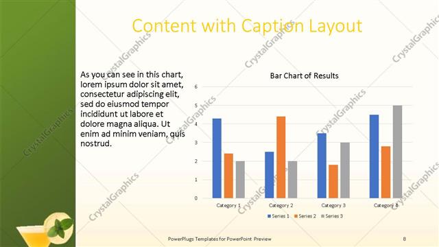 Content with Caption presentation slide layout