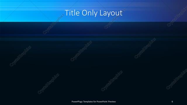 Title Only presentation slide layout