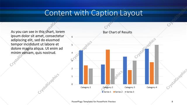 Content with Caption presentation slide layout