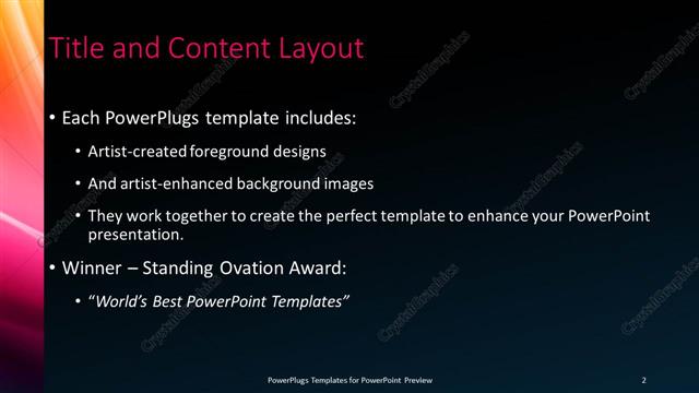 Title and Content presentation slide layout
