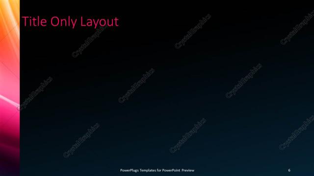 Title Only presentation slide layout