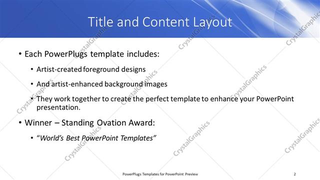 Title and Content presentation slide layout