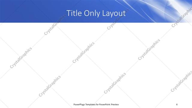 Title Only presentation slide layout