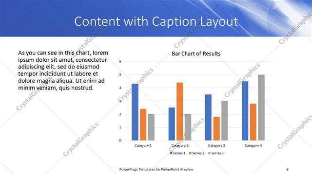 Content with Caption presentation slide layout