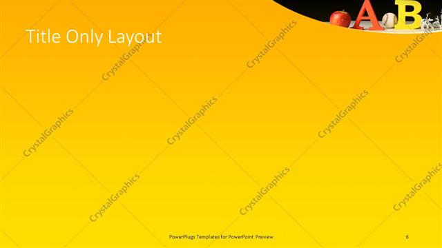 Title Only presentation slide layout