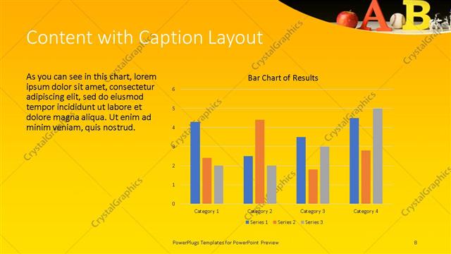 Content with Caption presentation slide layout