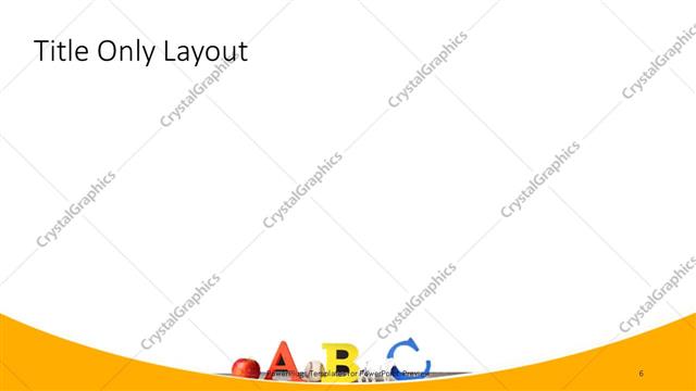 Title Only presentation slide layout