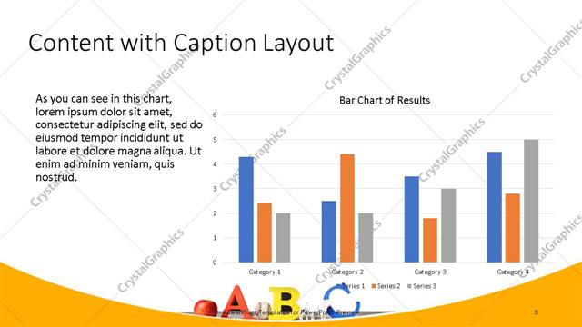 Content with Caption presentation slide layout