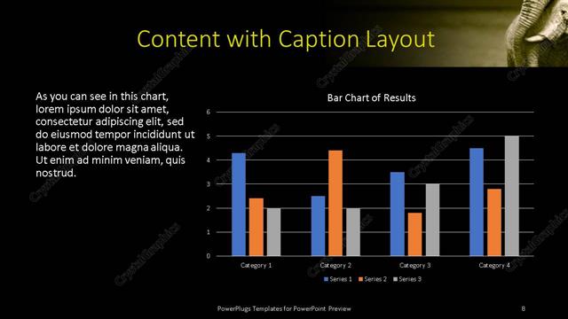Content with Caption presentation slide layout