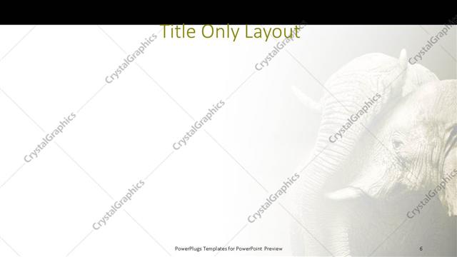 Title Only presentation slide layout