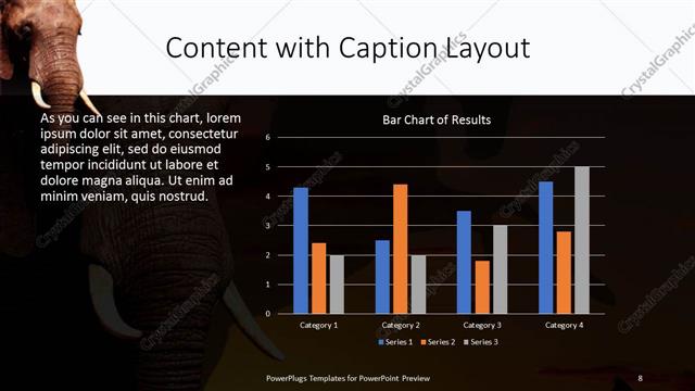 Content with Caption presentation slide layout