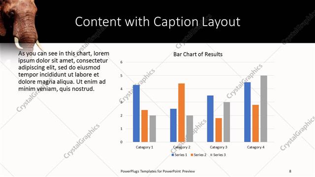 Content with Caption presentation slide layout