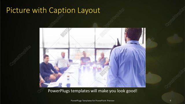 Picture with Caption presentation slide layout