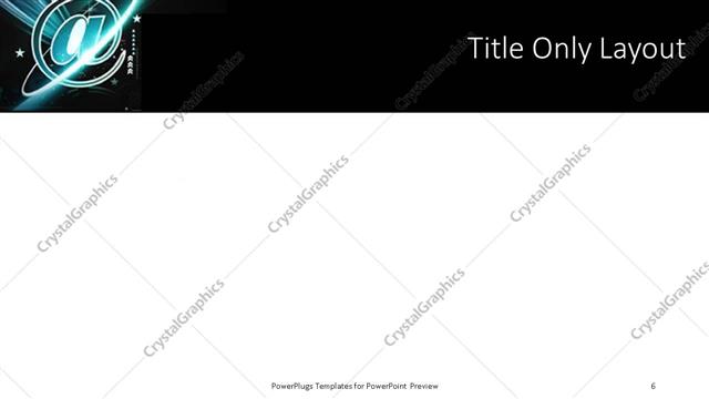 Title Only presentation slide layout