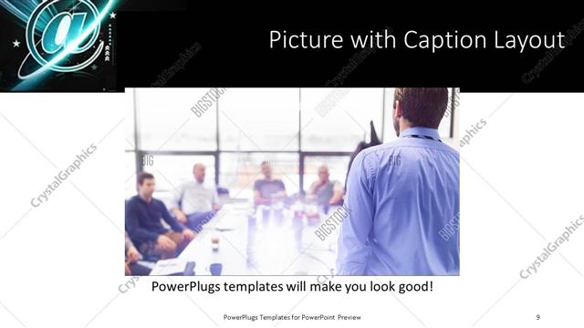 Picture with Caption presentation slide layout