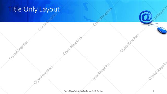 Title Only presentation slide layout