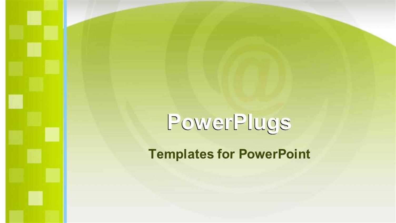 Featuring Email Symbol Blurred in Background with Abstract Animated Squares