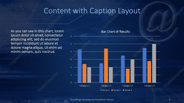Content with Caption presentation slide layout