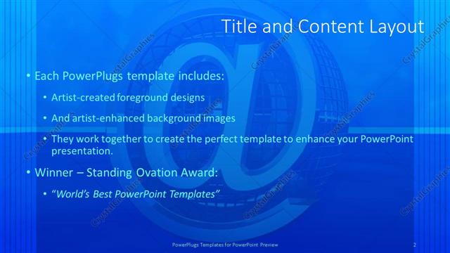Title and Content presentation slide layout