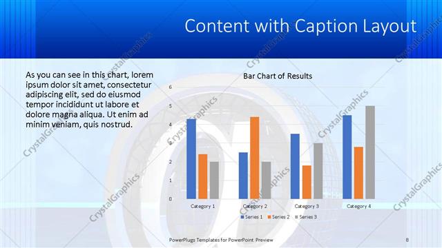 Content with Caption presentation slide layout