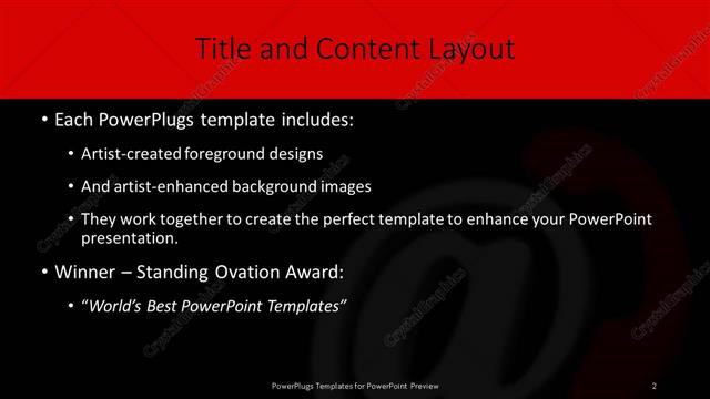 Title and Content presentation slide layout