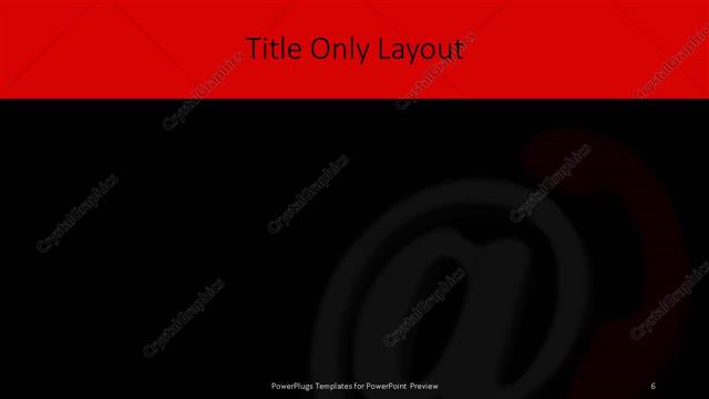 Title Only presentation slide layout