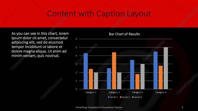 Content with Caption presentation slide layout