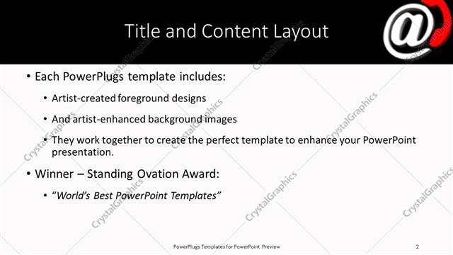 Title and Content presentation slide layout