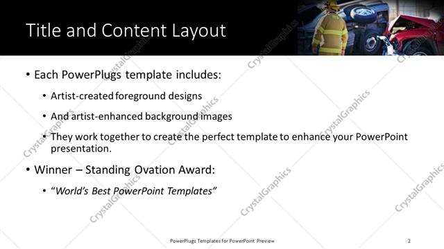 Title and Content presentation slide layout