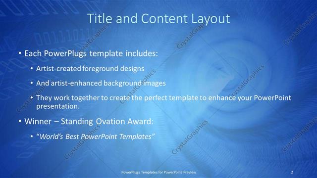 Title and Content presentation slide layout