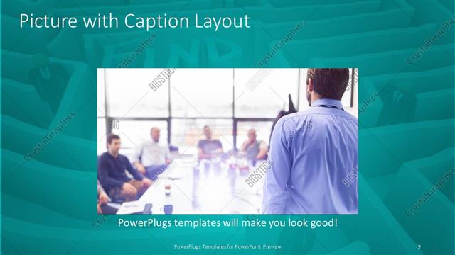 Picture with Caption presentation slide layout