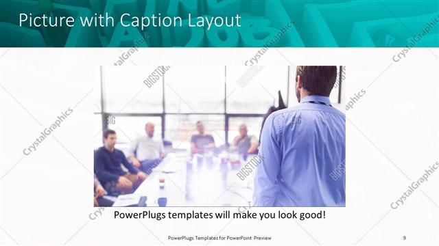 Picture with Caption presentation slide layout