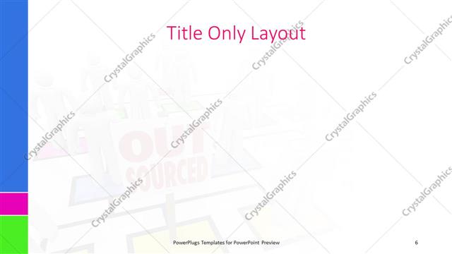 Title Only presentation slide layout