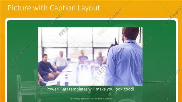 Picture with Caption presentation slide layout