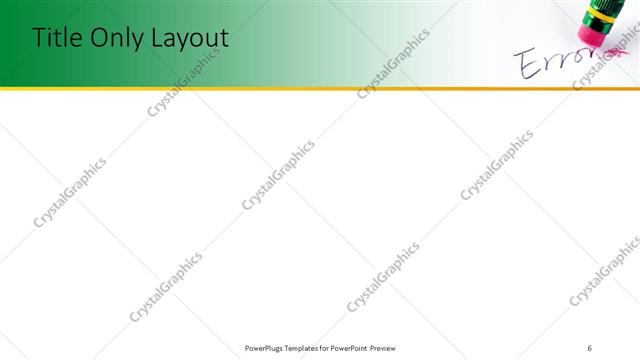 Title Only presentation slide layout