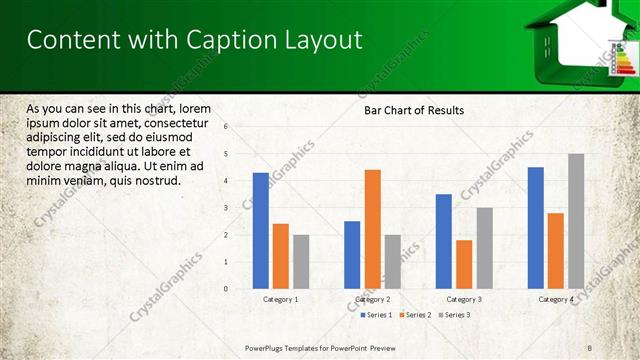 Content with Caption presentation slide layout
