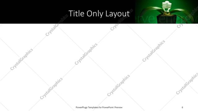 Title Only presentation slide layout