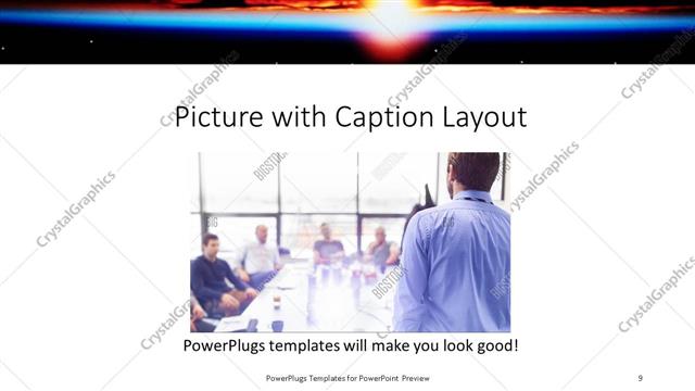 Picture with Caption presentation slide layout