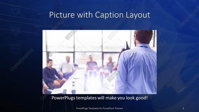 Picture with Caption presentation slide layout