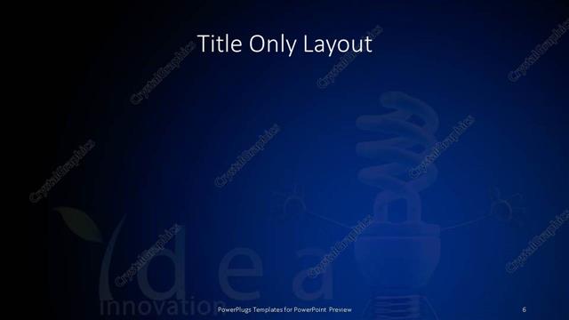 Title Only presentation slide layout