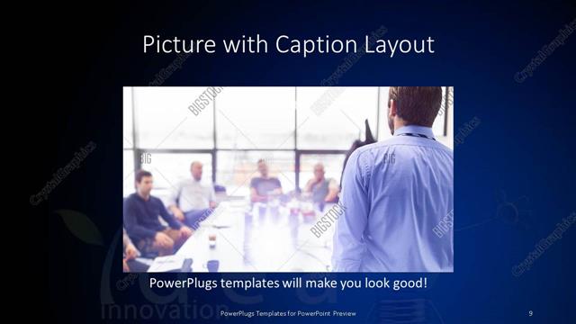 Picture with Caption presentation slide layout