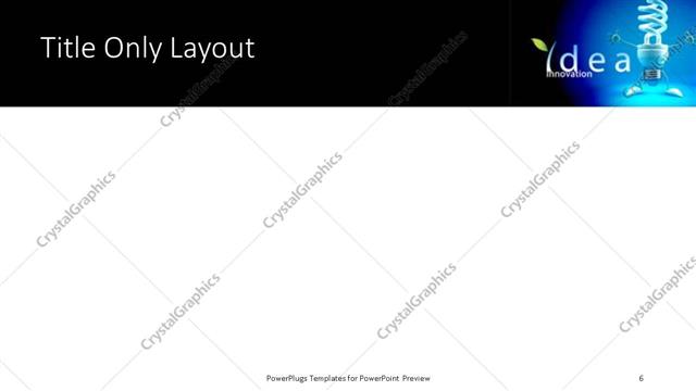 Title Only presentation slide layout