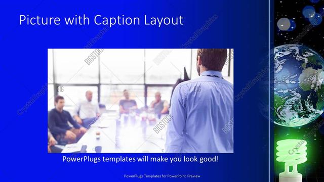 Picture with Caption presentation slide layout