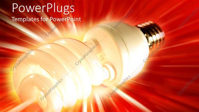  Presentation with energy - An energy savor with reddish background