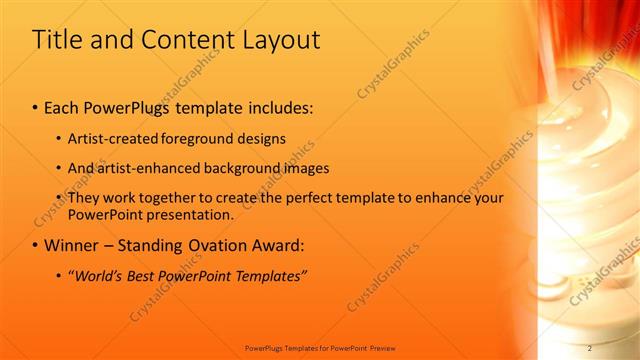 Title and Content presentation slide layout