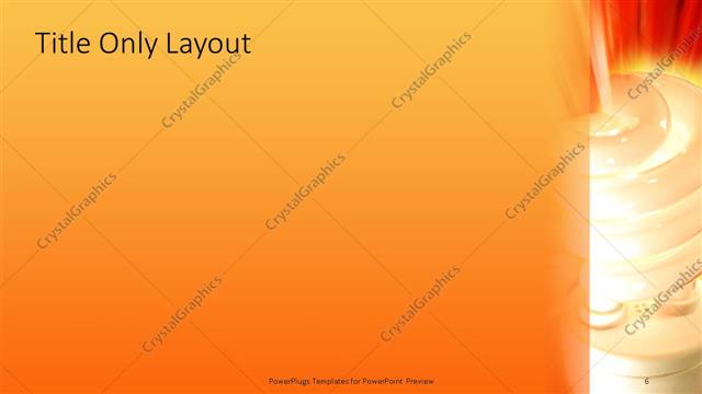 Title Only presentation slide layout